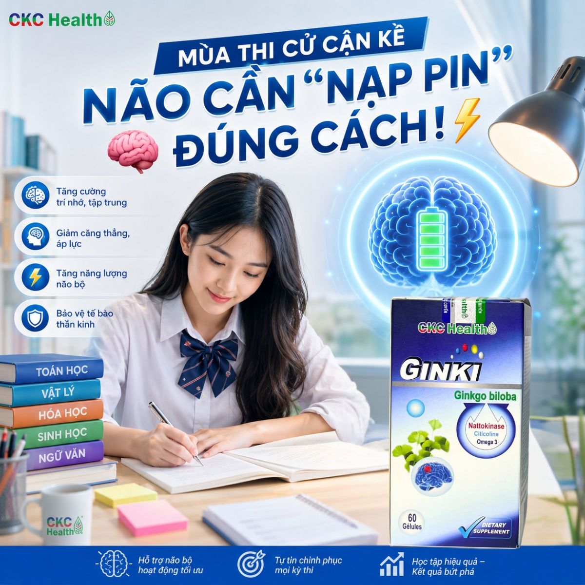 MÙA THI CỬ CẬN KỀ – NÃO CẦN “NẠP PIN” ĐÚNG CÁCH!