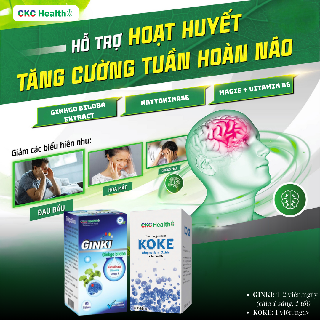 HỖ TRỢ HOẠT HUYẾT – TĂNG CƯỜNG TUẦN HOÀN NÃO