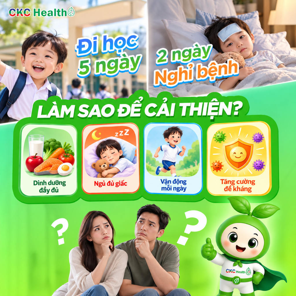 ĐI HỌC 5 NGÀY - NGHỈ BỆNH 2 NGÀY