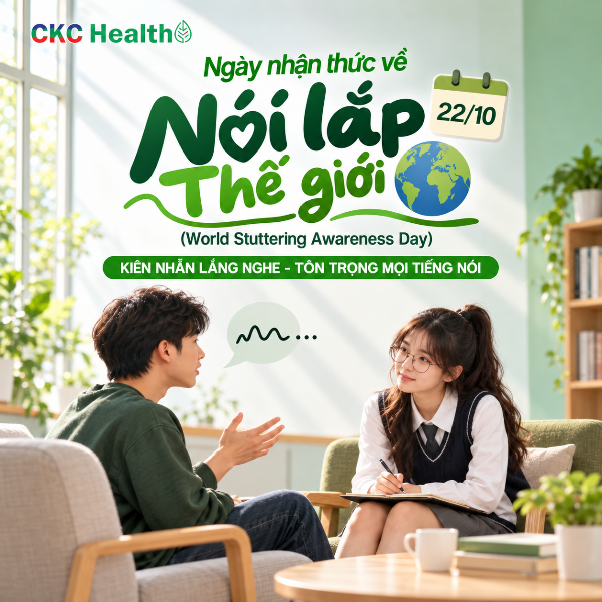 NGÀY NHẬN THỨC VỀ NÓI LẮP THẾ GIỚI